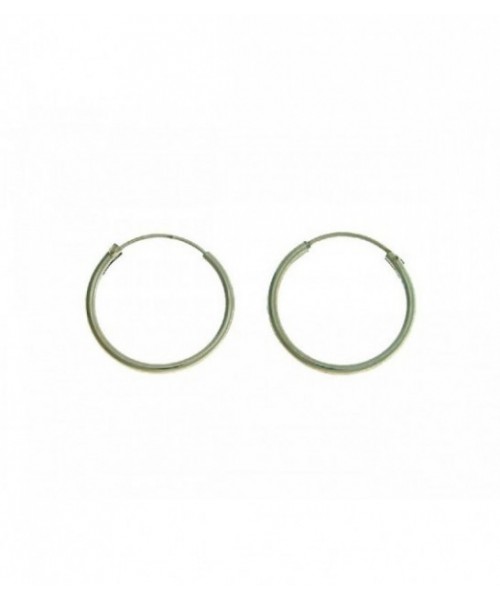 Pendientes Plata de Ley Aro 13 X 1,5mm