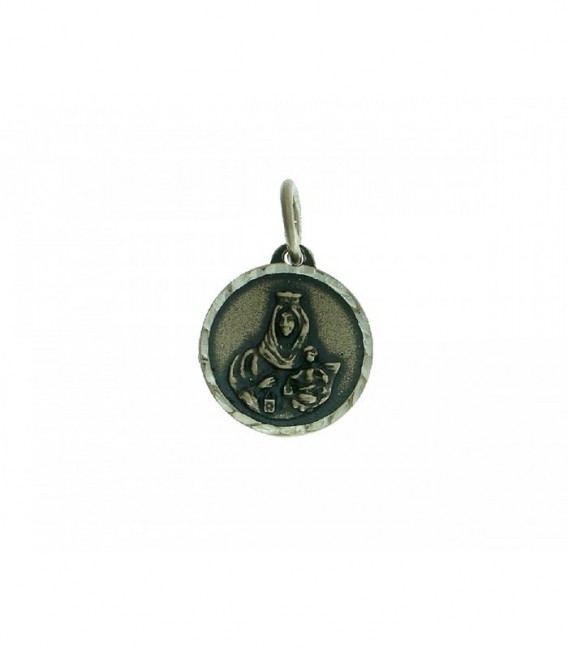 Medalla Plata de Ley Virgen del Carmen 15mm
